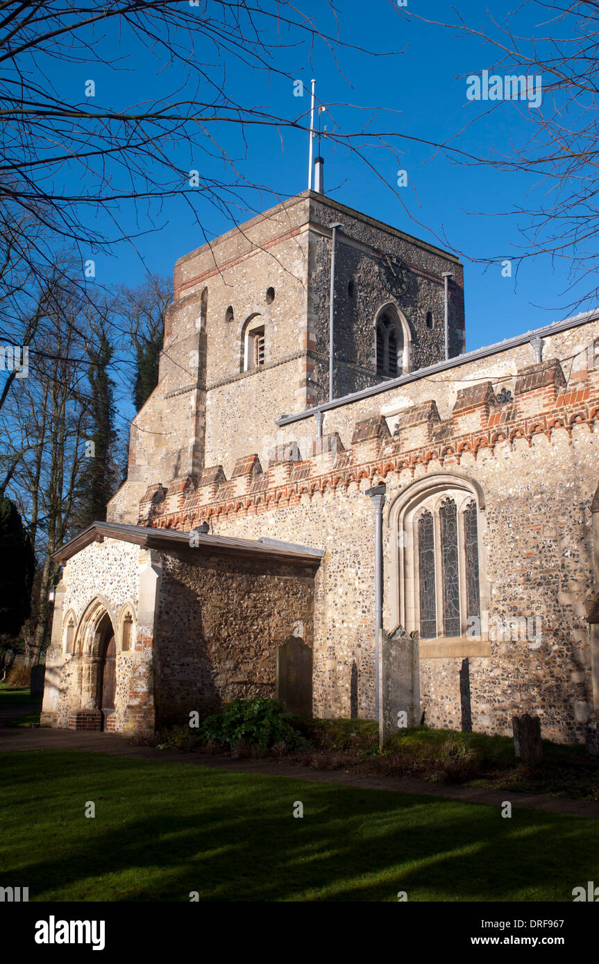 St. Mary`s Church, Redbourn, Hertfordshire, England, UK Stock Photo Alamy